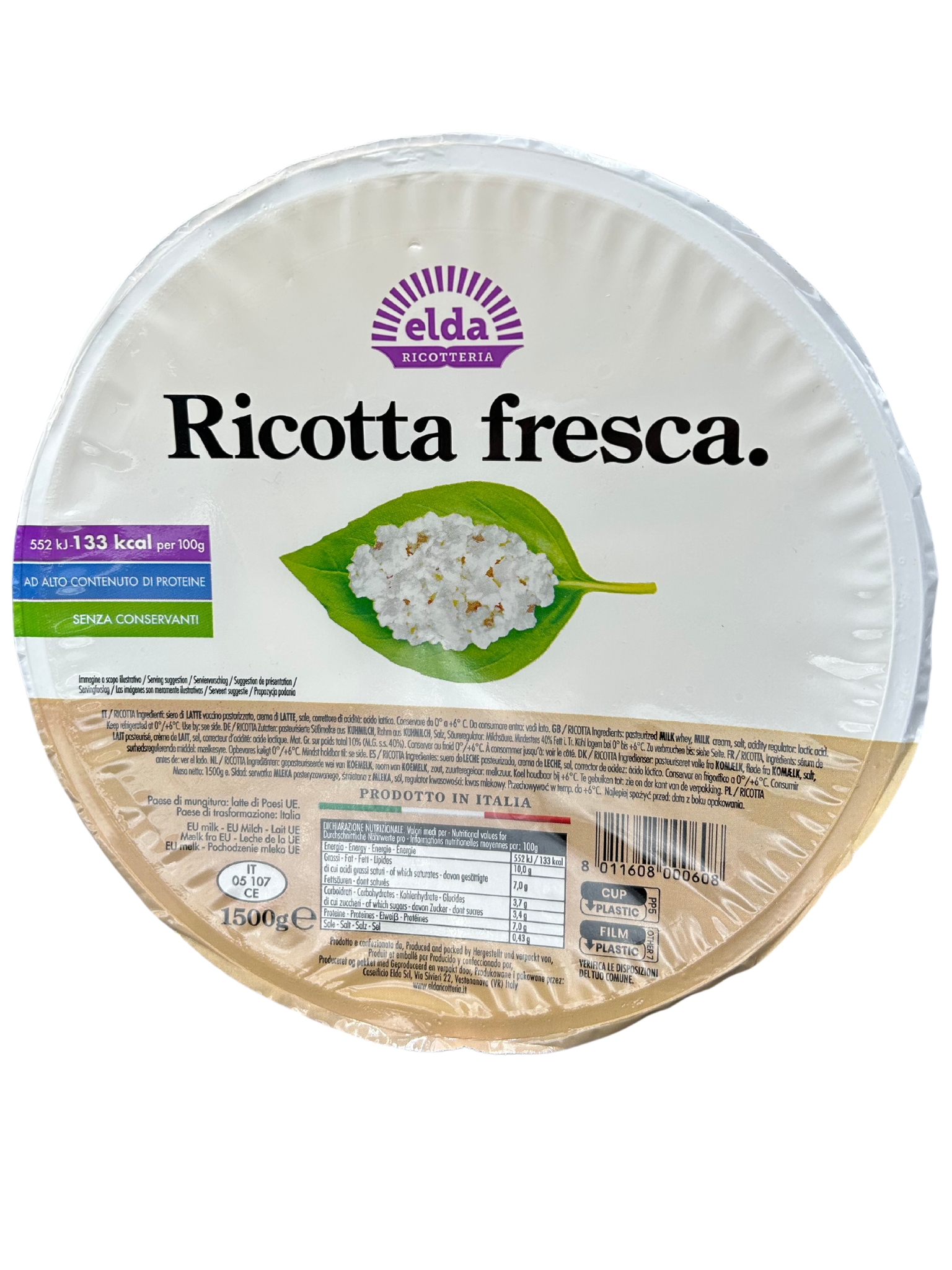 RICOTTA 1,5KG